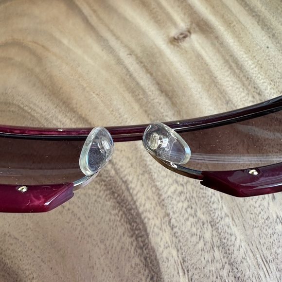 Vintage 80’s Silhouette Mask Lenses Red Marble/gold accents-M8020/V6053 Austria - Picture 6 of 12